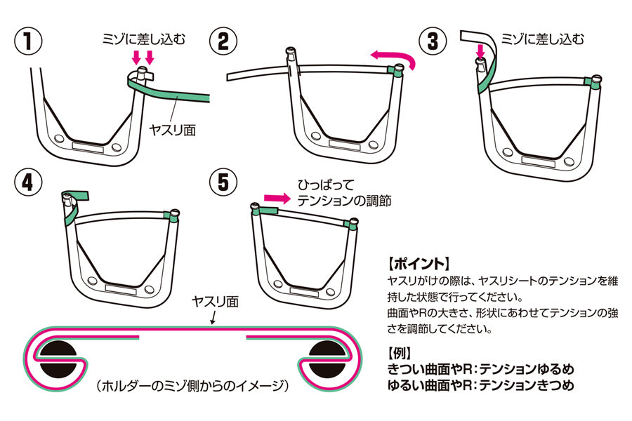 フレックスヤスリホルダーセット(オレンジ)