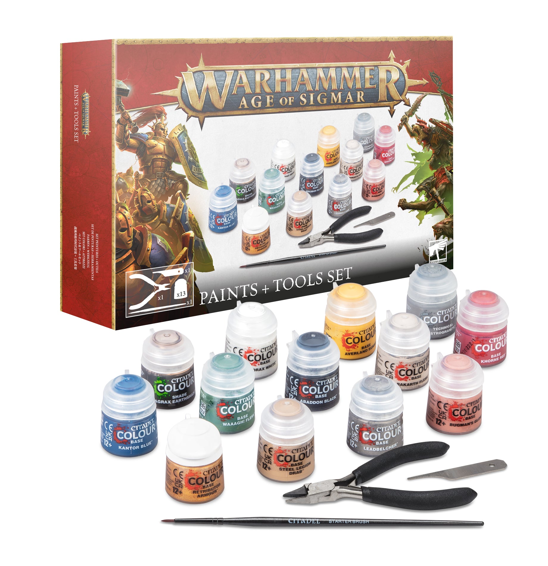 AOS PAINTS + TOOLS SET (JPN/SIM+TRA CHN) エイジ・オヴ・シグマー:ペイント+ツールセット
