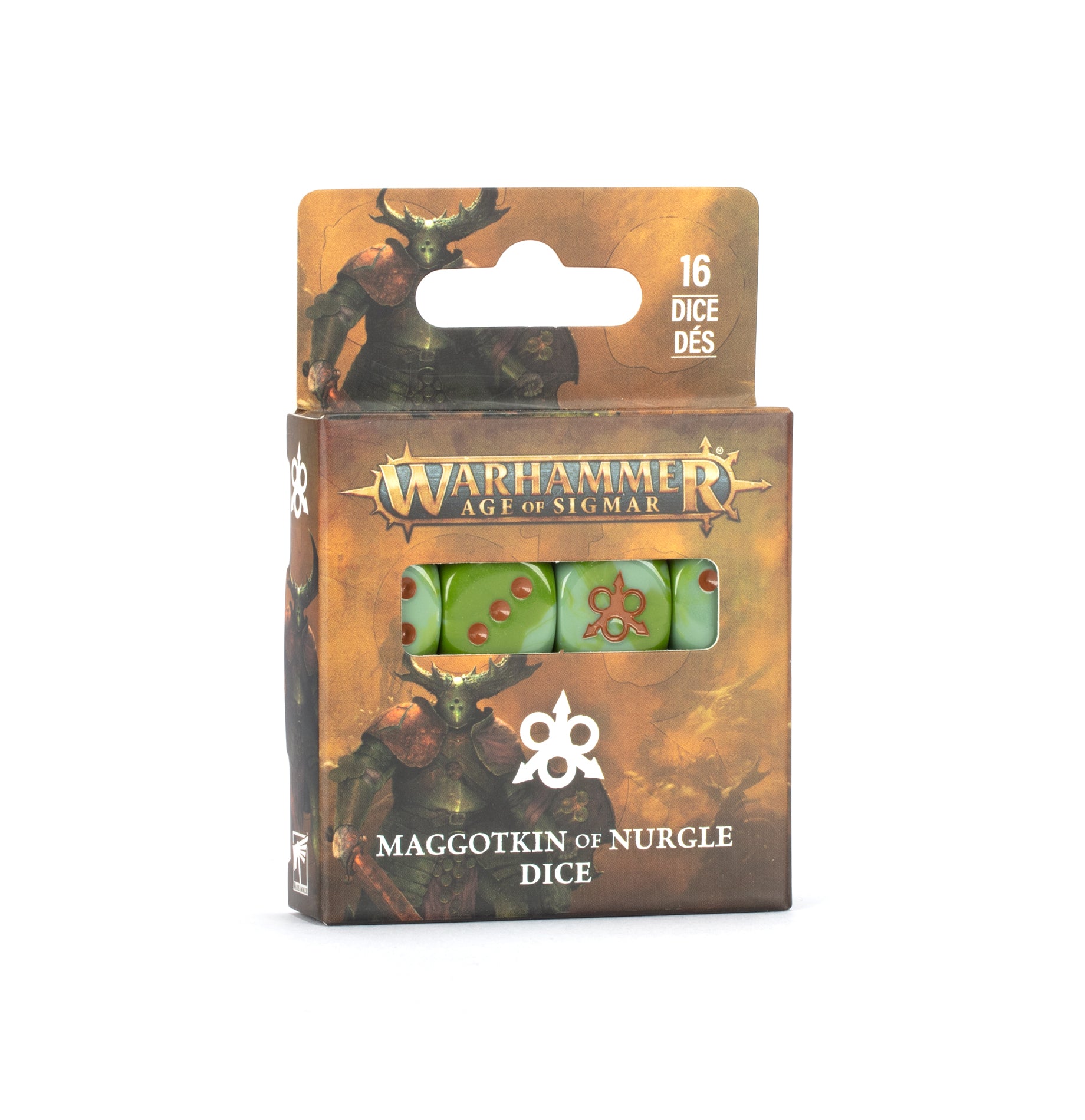 マゴットキン・オヴ・ナーグル・ダイス
AGE OF SIGMAR: MAGGOTKIN OF NURGLE DICE