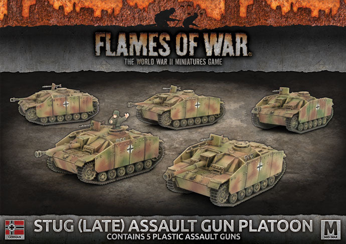gbx143 StuG (Late) Assault Gun Platoon (x5 Plastic)