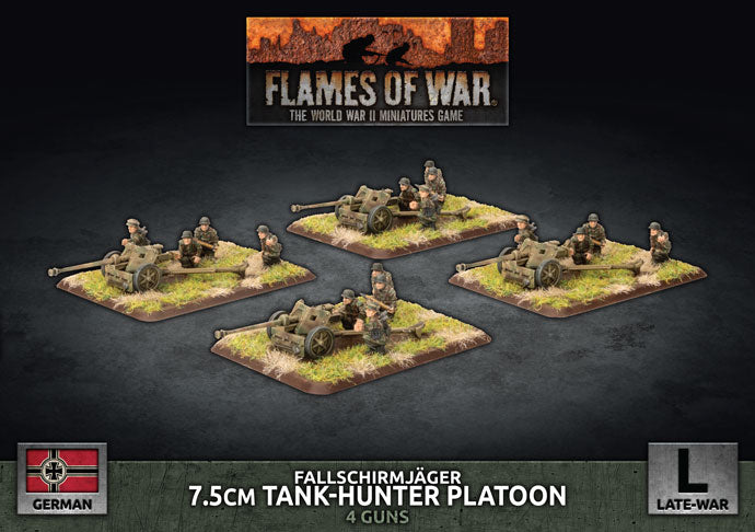 gbx139 Fallschirmjager 7.5cm Tank Hunter Platoon (x4 Plastic)