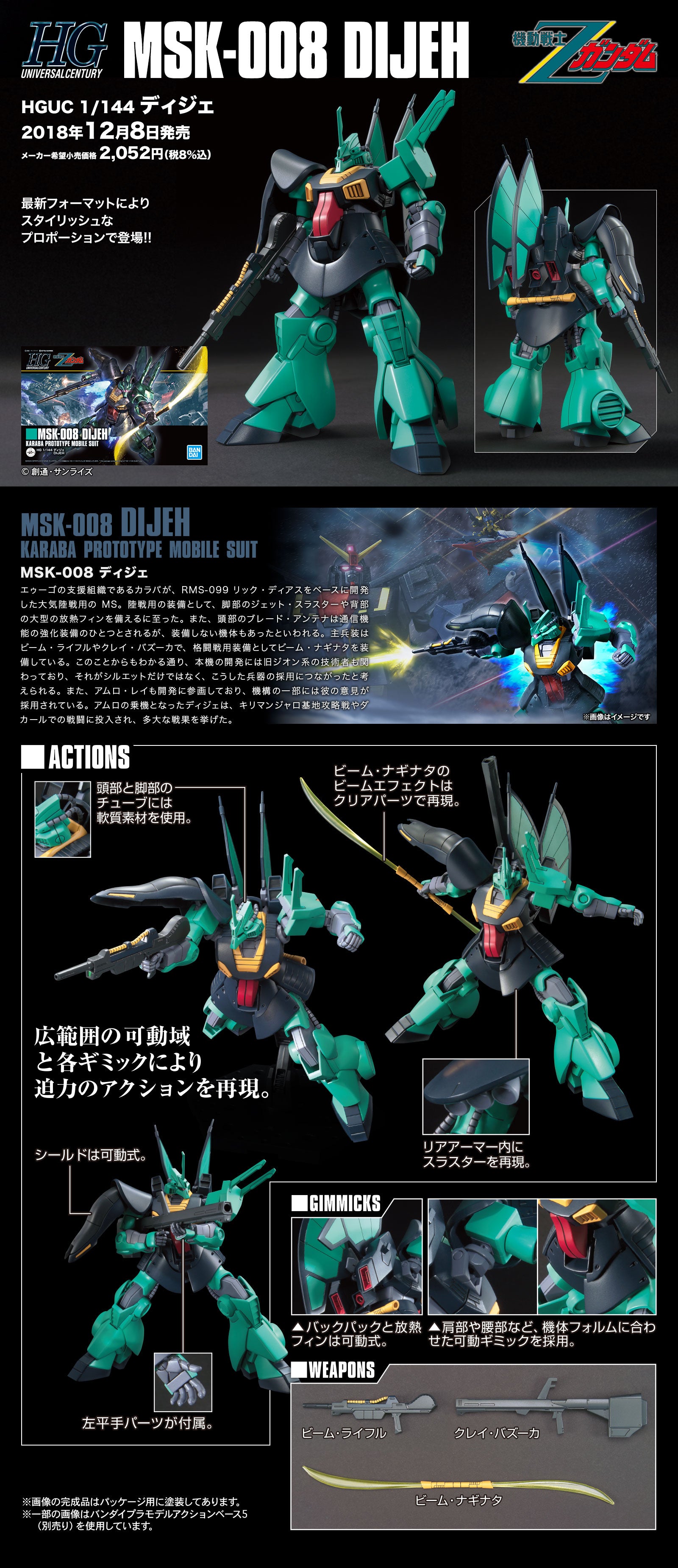 HGUC 1/144 ディジェ