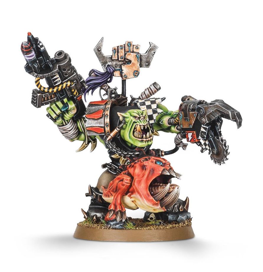 Orks: Ork Warboss with Attack Squig オルク ウォーボス
