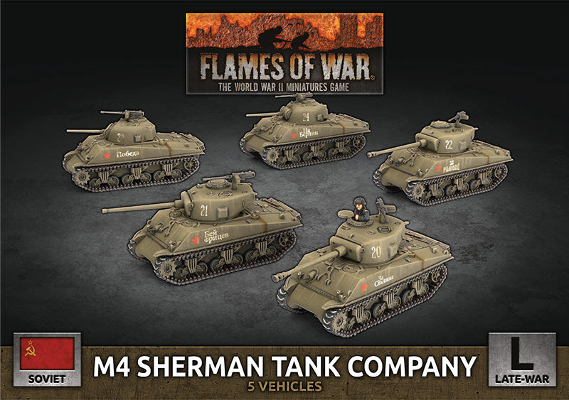 sbx84 M4 Sherman Tank Company (x5 Plastic)