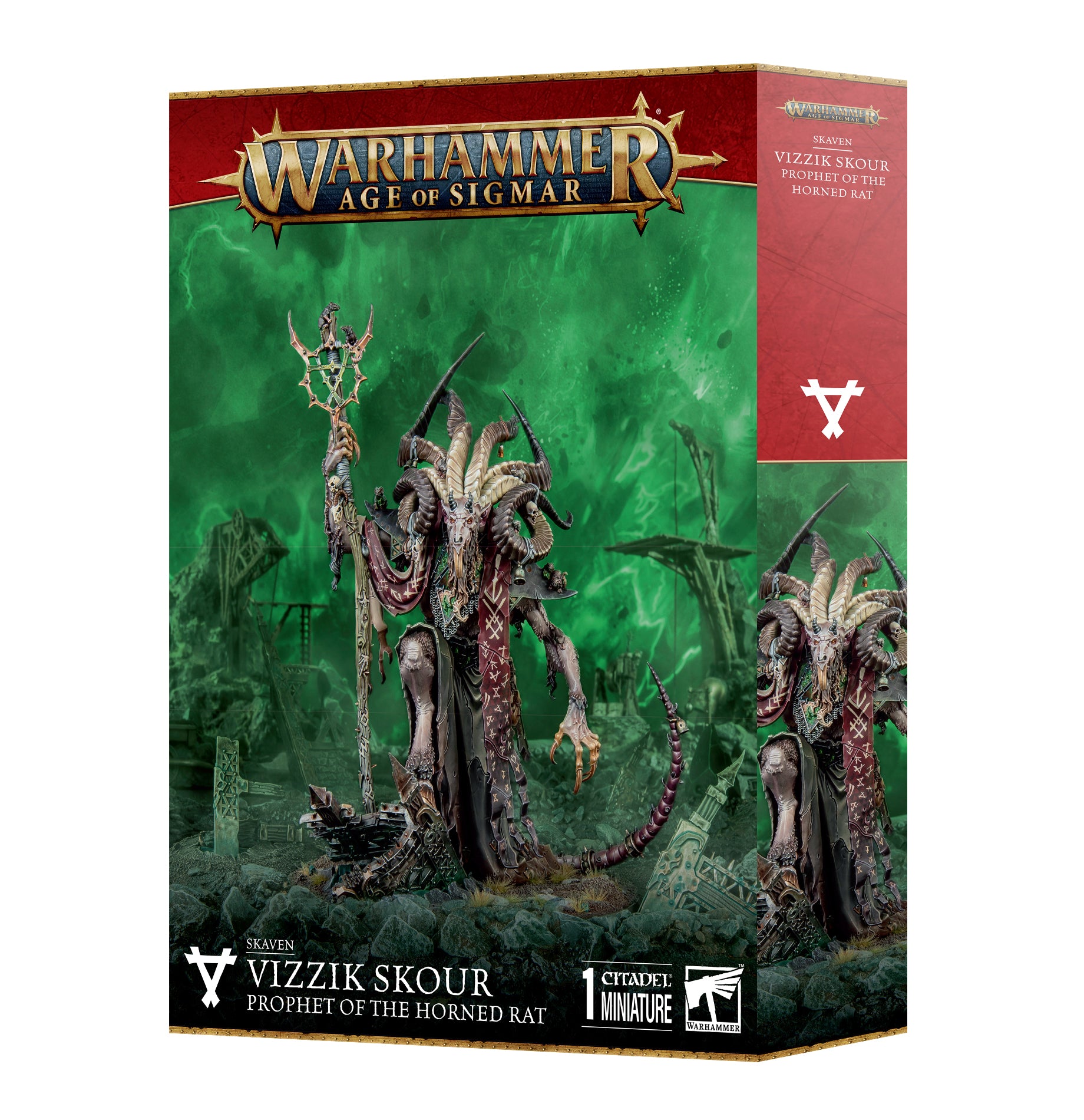 SKAVEN: VIZZIK SKOUR PROPHET HORNED RAT スケイヴン:ヴィジック・スカウア、“角戴きし鼠”の予言者