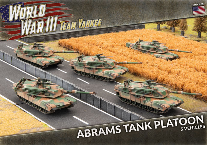 tubx18 M1A1 Abrams Tank Platoon (x5 Plastic)