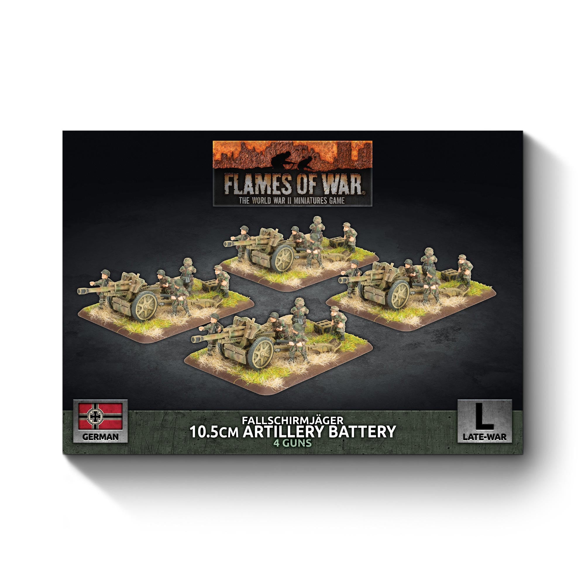 GBX213 FJ 10.5cm Artillery Battery (x4 guns Plastic)