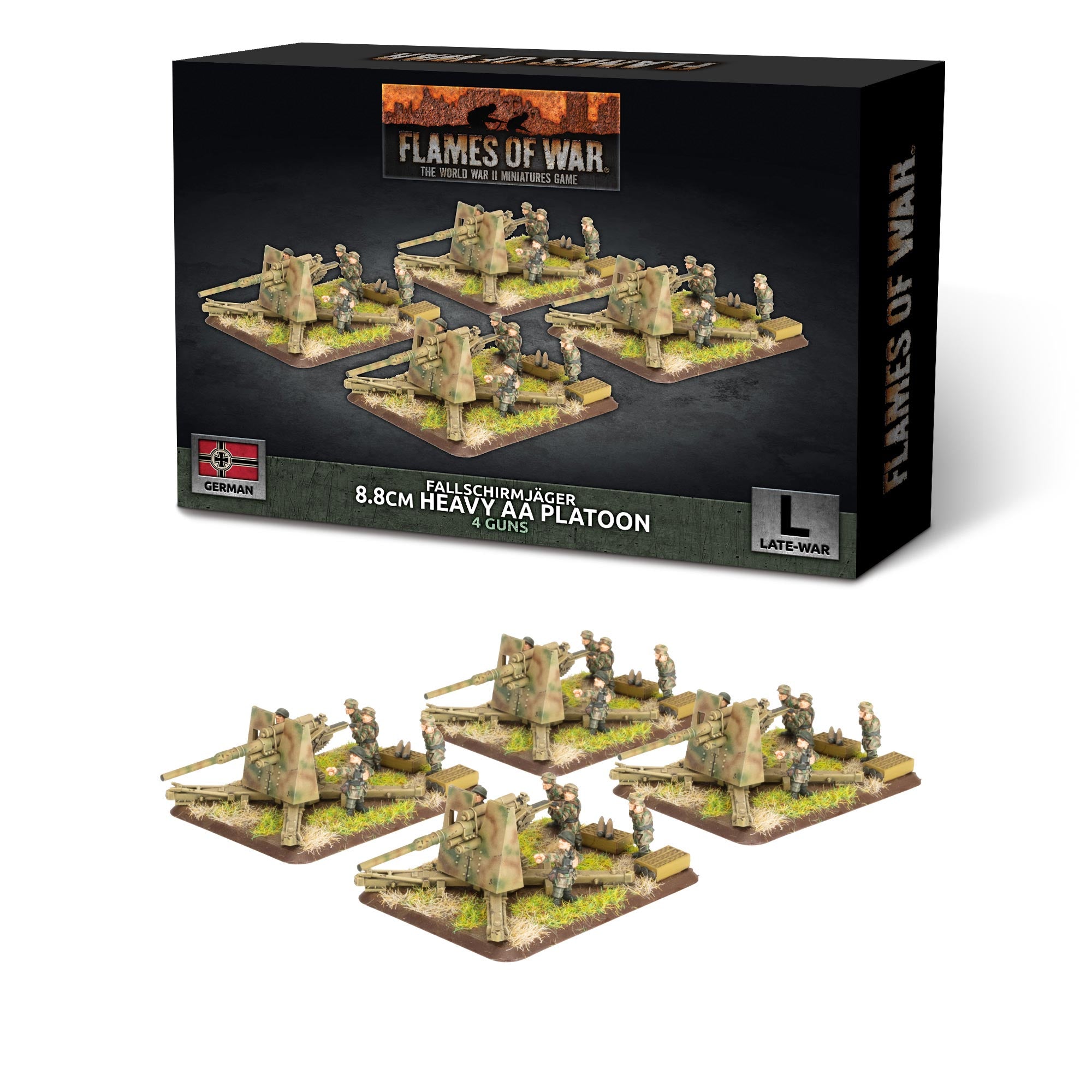 GBX214 FJ 8.8cm Heavy AA (x4 guns Plastic)