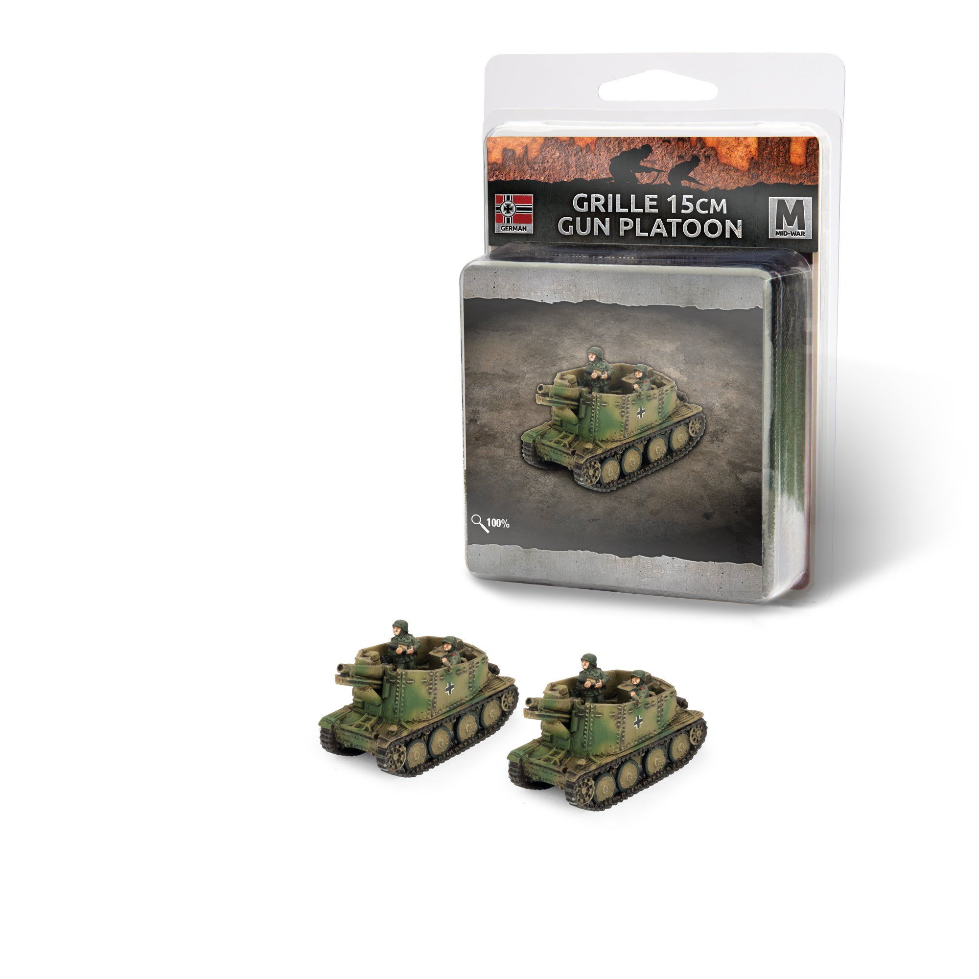 ge142 Grille 15cm Gun Platoon (Mid War x2 Tanks)