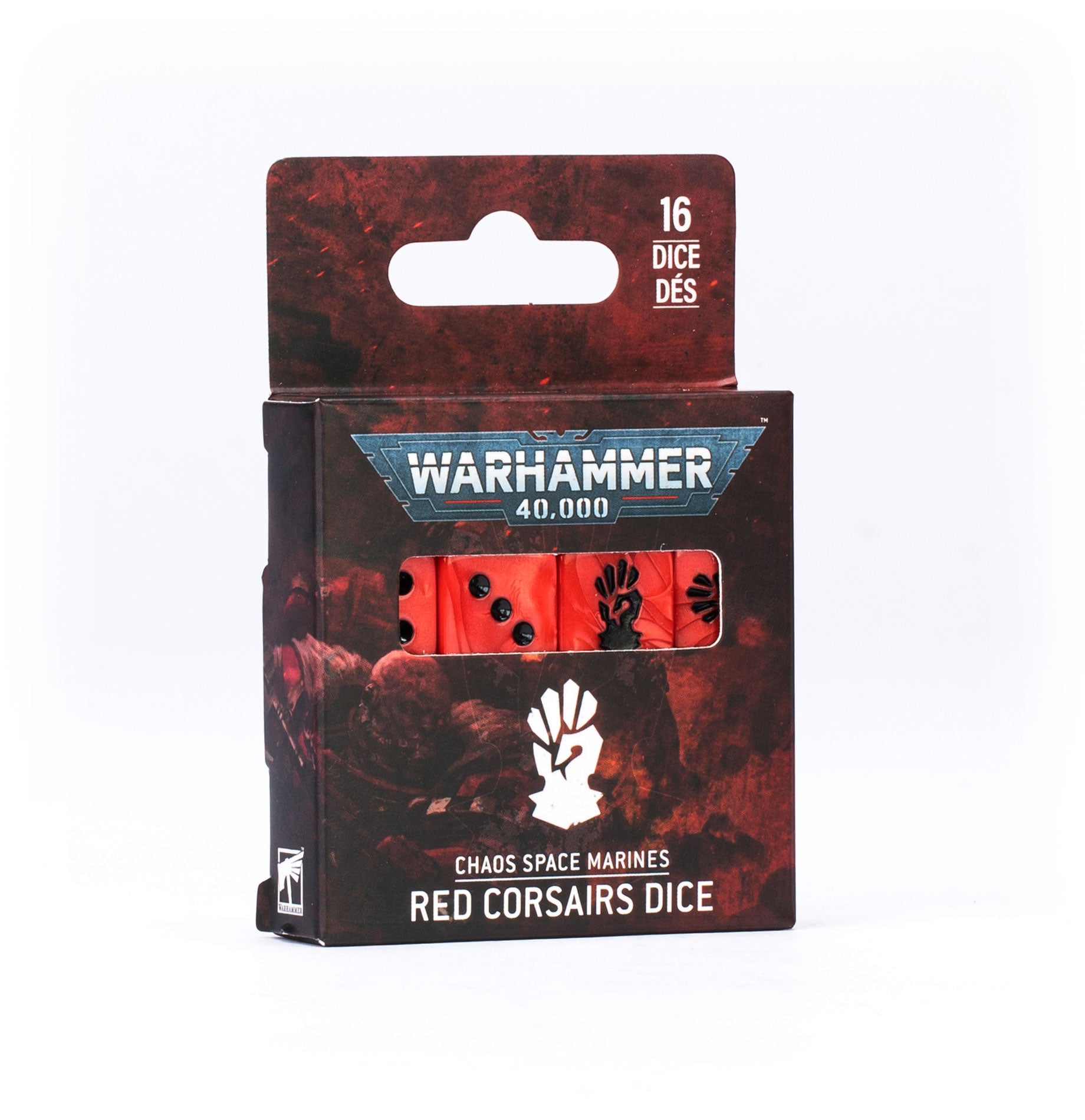 ケイオス・スペースマリーン:レッドコルセア・ダイス CHAOS SPACE MARINES: RED CORSAIRS DICE