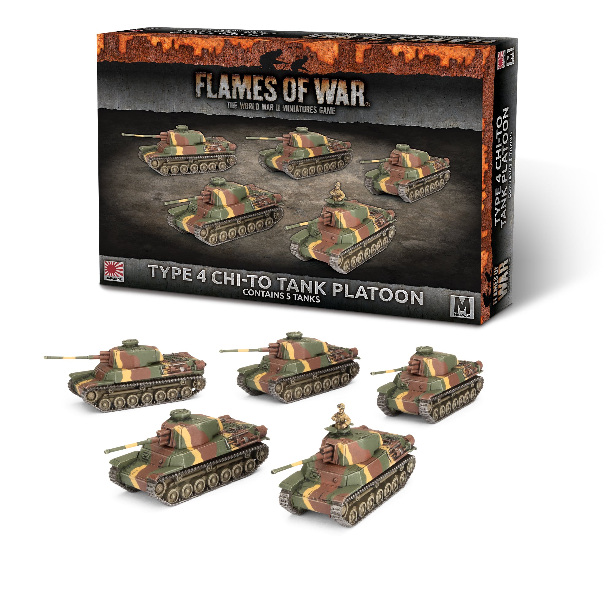 jbx19 Type 4 Chi-To Tank Platoon (x5)
