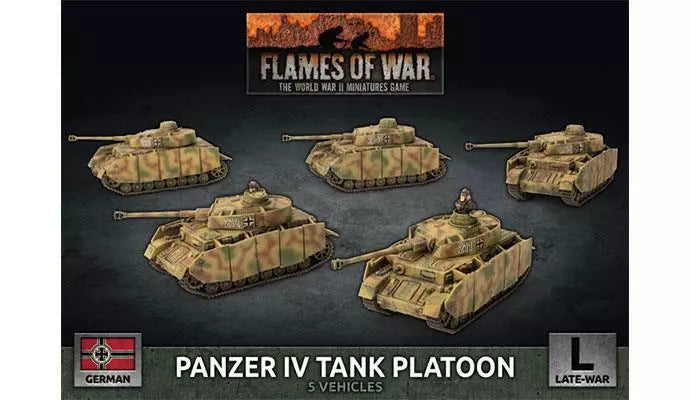gbx142 Panzer IV Platoon (x5 Plastic)