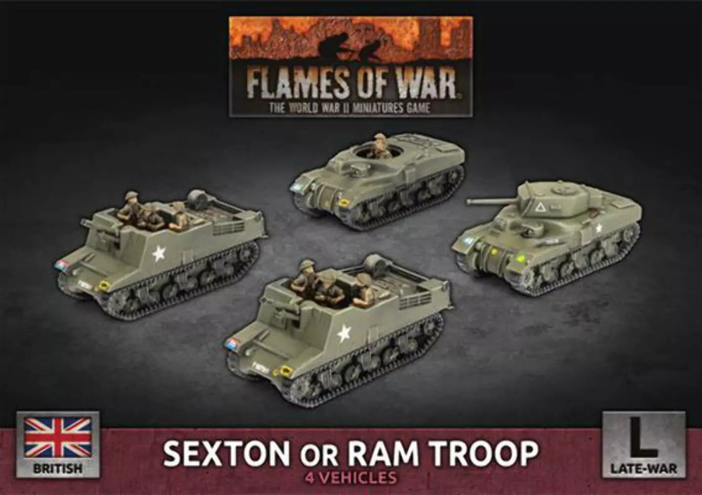 bbx76 Sexton or Ram Troop (4x Plastic)