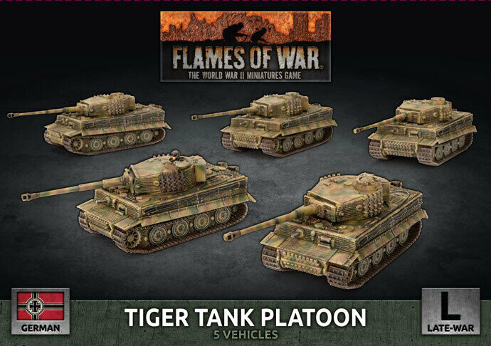 gbx140 Tiger Heavy Tank Platoon (x5 Plastic)