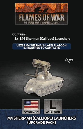 us147 T34 Calliope Tank Platoon (x3 Upgrade Pack)