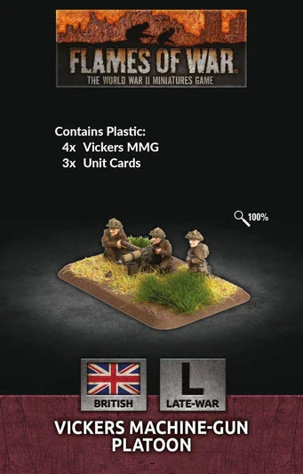 br728 Vickers MMG Platoon (x4 Plastic)