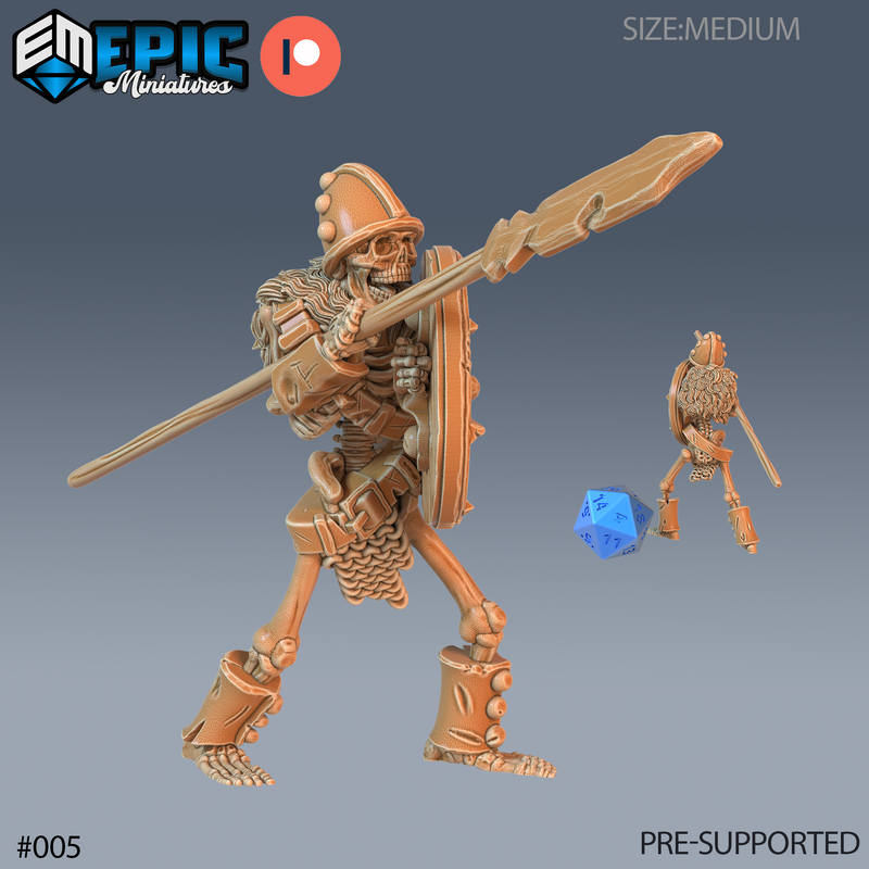 Spear Skeleton (Medium)