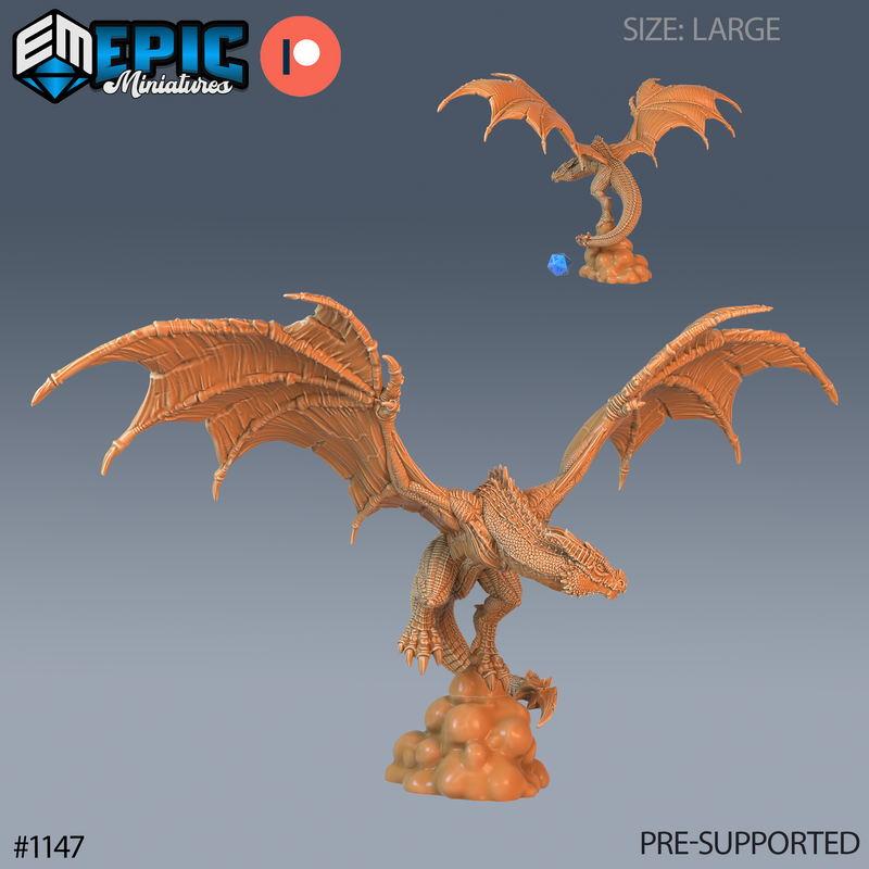 Draconic Wyvern Flying (Large)