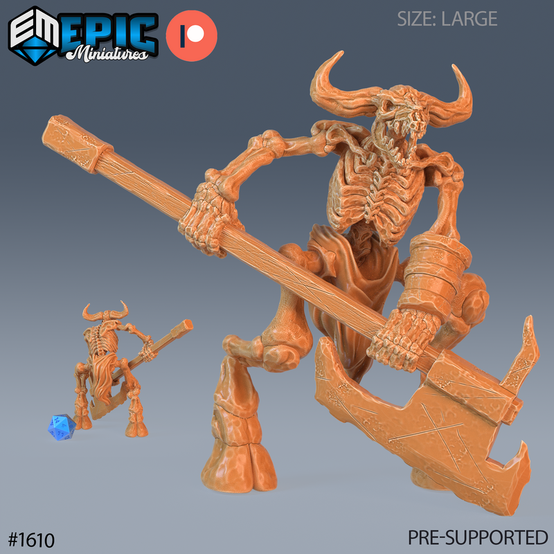 Minotaur Skeleton Axe (Large)