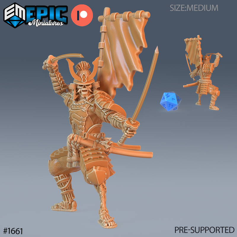 Undead Samurai Ready (Medium)