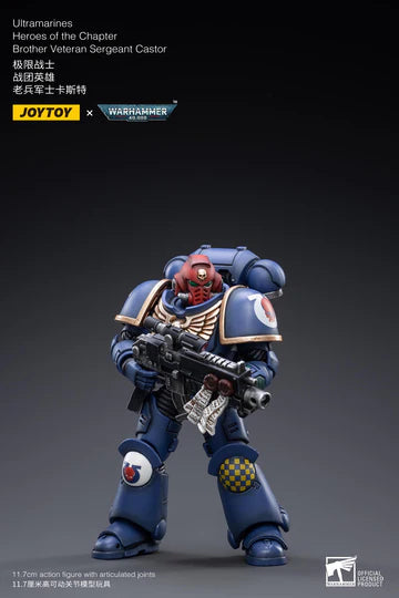 ウルトラマリーン ヒーローズ オブ チャプター ベテランサージェント カスター 1/18スケール