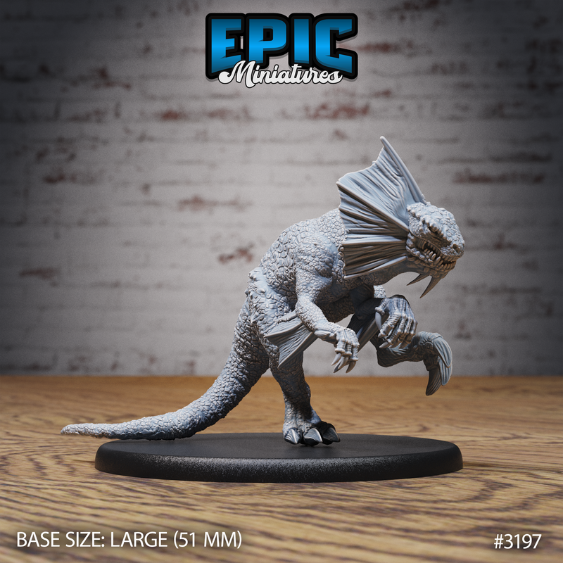 Bipedal Drake Attacking (Large)