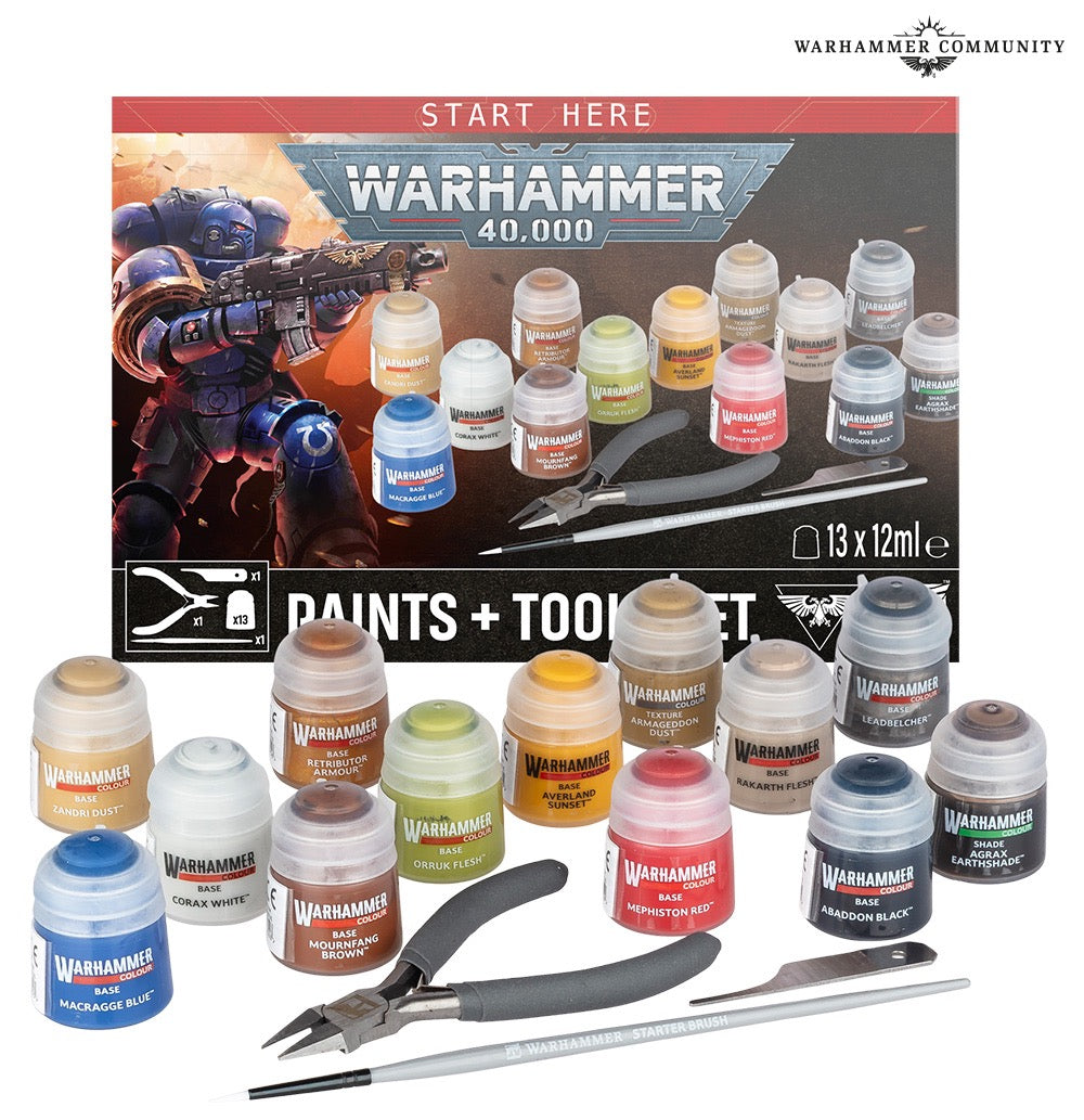 40K：ペイント＆ツールセット 40K PAINTS+TOOLS JAPAN/USA/CANADA