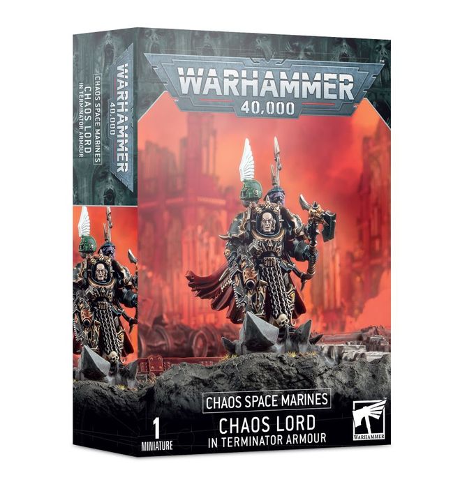 CHAOS SPACE MARINES CHAOS LORD IN TERMINATOR ARMOUR