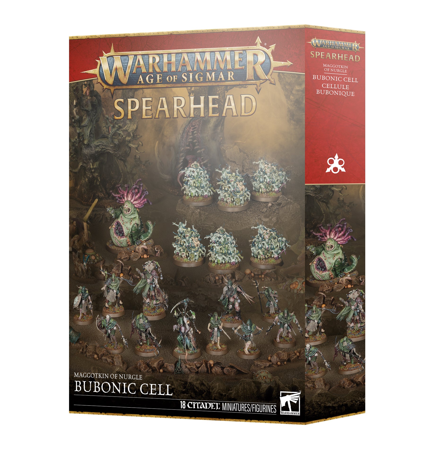 スピアヘッド：マゴットキン・オヴ・ナーグル：黒死病の胞群
SPEARHEAD: MAGGOTKIN/NURGLE:BUBONIC CELL