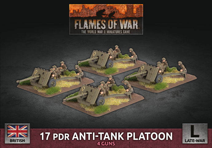 17 pdr Anti-Tank Platoon (x4 Plastic)