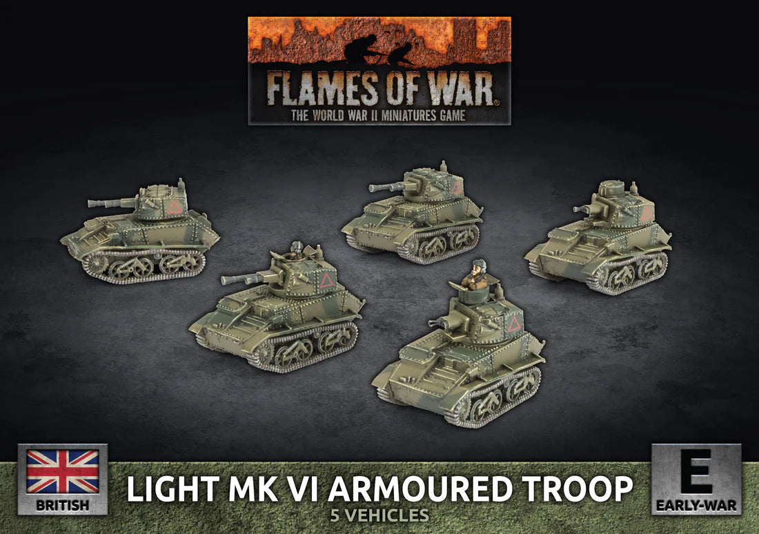 BBX82 Vickers Light Mk VI Troop (x5, Plastic)