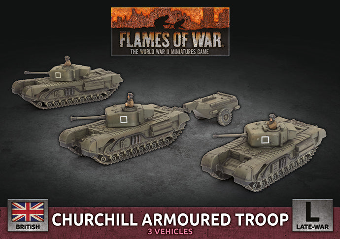 Churchill Armoured Squadron (x3 Plastic)