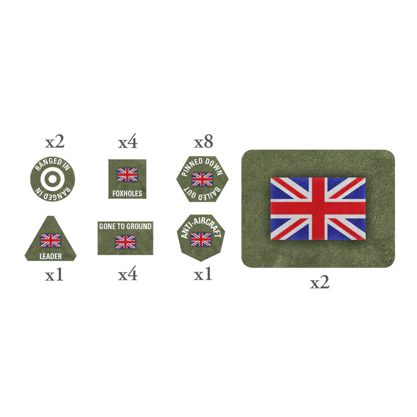 BR909 British EW Tokens (x20) and Objectives (x2)