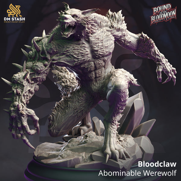 Bloodclaw - Abominable Werewolf [Large Sized Model - 50mm base]