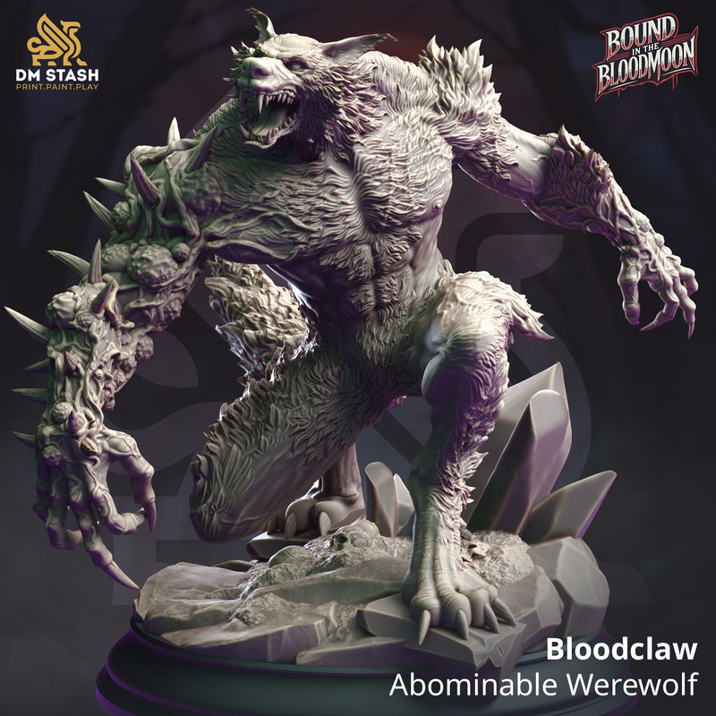 Bloodclaw - Abominable Werewolf [Large Sized Model - 50mm base]