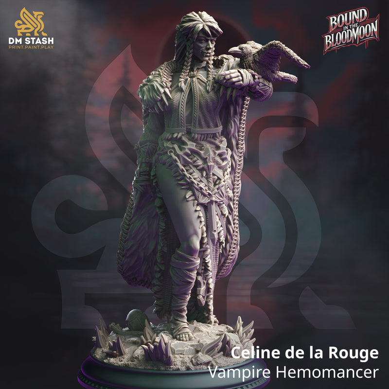 Celine de la Rouge - Vampire Hemomancer [Medium Sized Model - 25mm base]