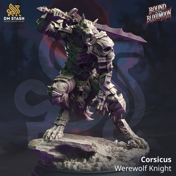 Corsicus - Werewolf Knight [Medium Sized Models - 25mm bases]