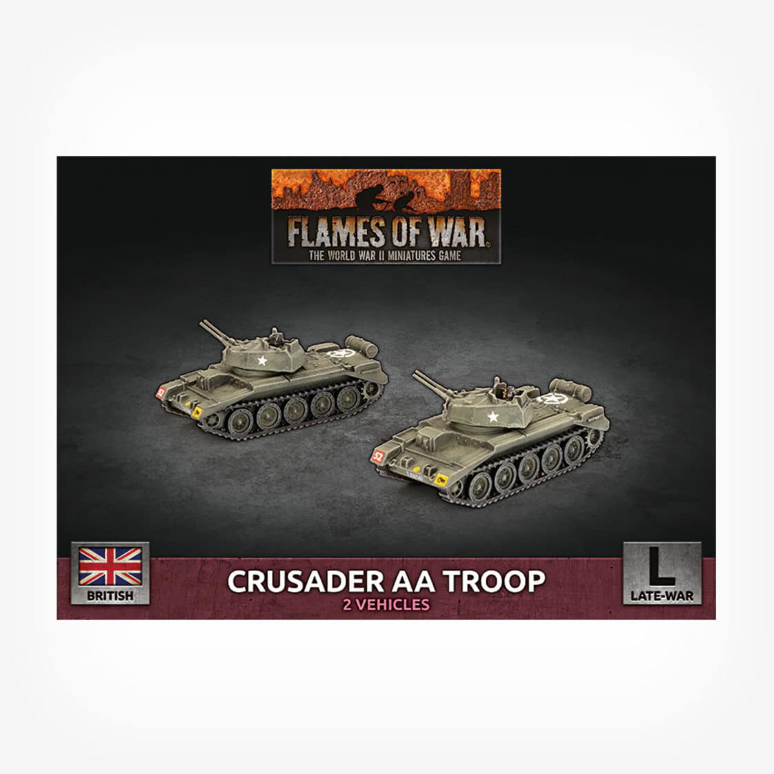 Crusader Armoured AA Platoon (x2 Plastic)