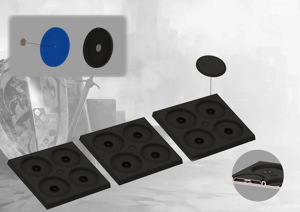 MAGNETIC Bases and Carriers - Infantry - LOWER PRICING