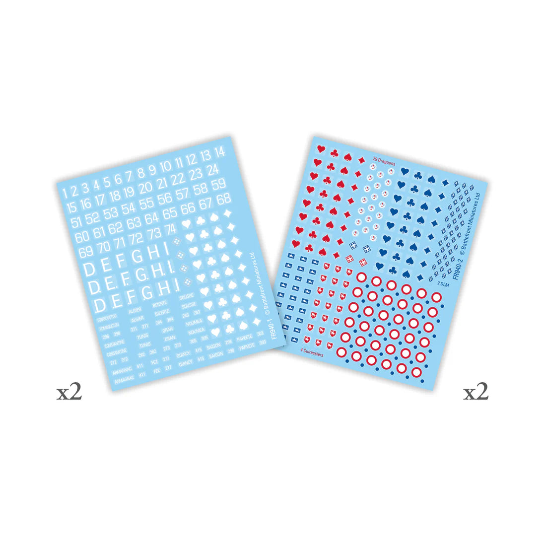 FR940 French Decals (x4)