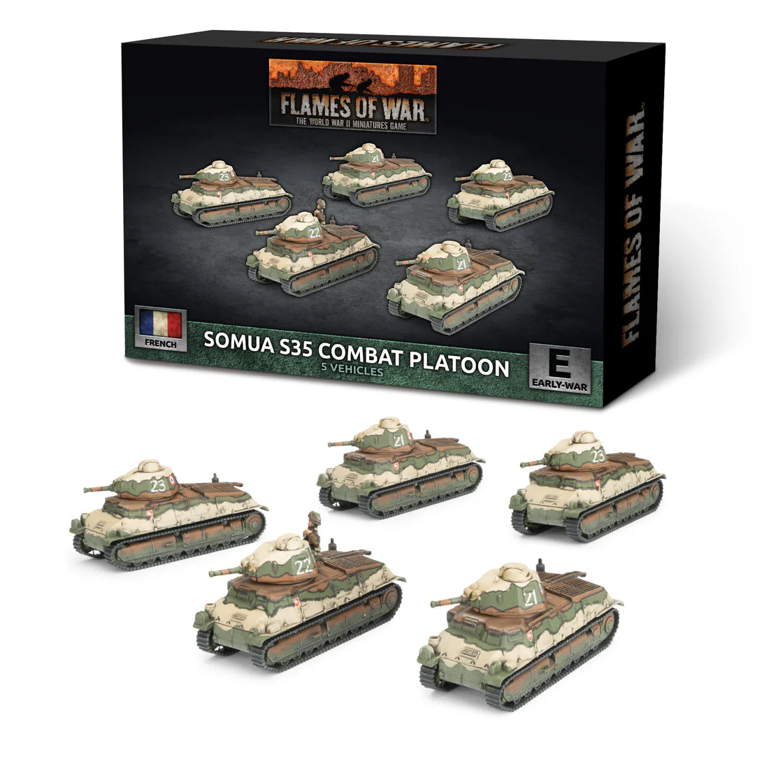 FRX10 S-35 Somua Tank Platoon (x5 Plastic)
