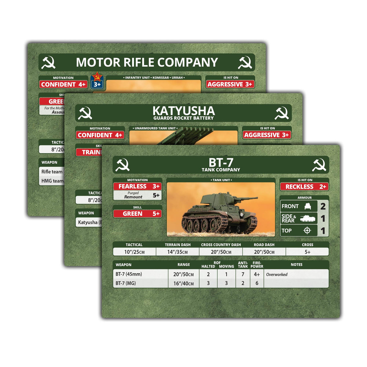 fw282su Barbarossa Soviet Unit Cards - Limited Edition