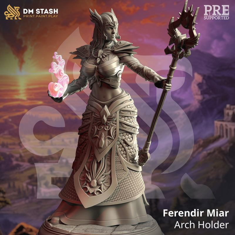 Ferendir Miar - Arch Holder [Medium Sized Model - 25mm base]