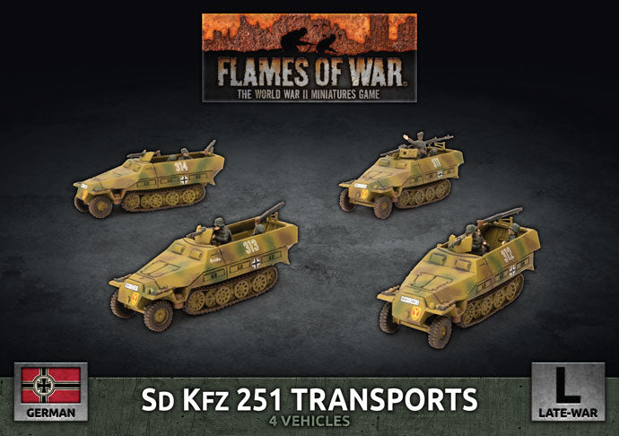 Sd Kfz 251 Transports (x4 Plastic)