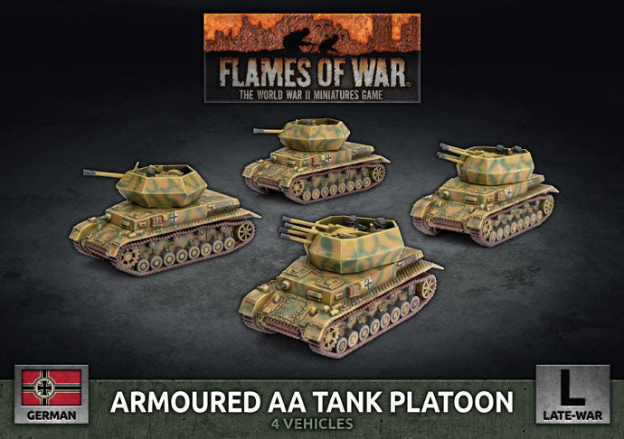 Armoured AA Tank Platoon (x4 Plastic)