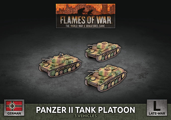 Panzer II Tank Platoon (x3 Plastic)