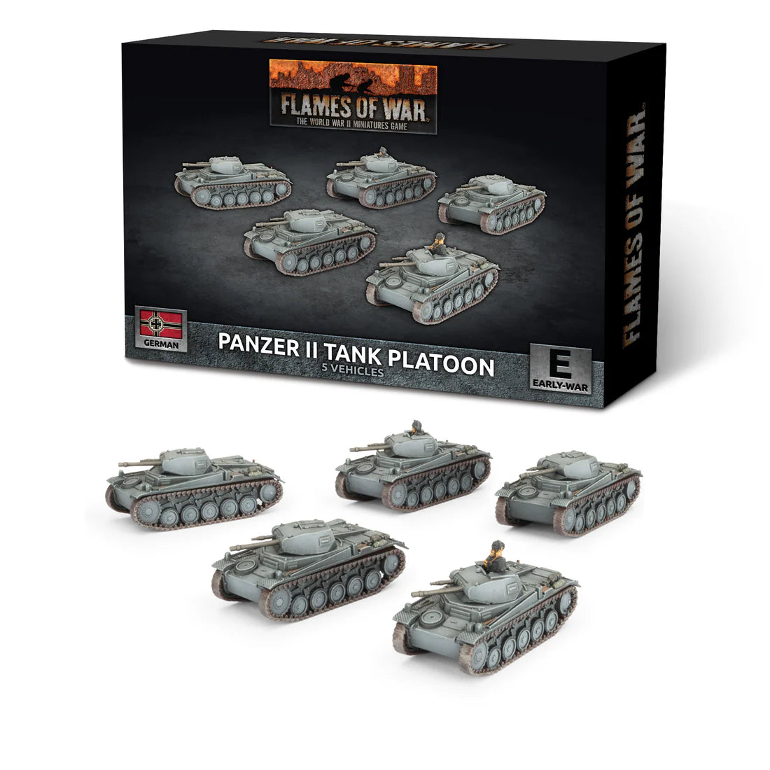GBX198 Panzer II Platoon (x5 Plastic)