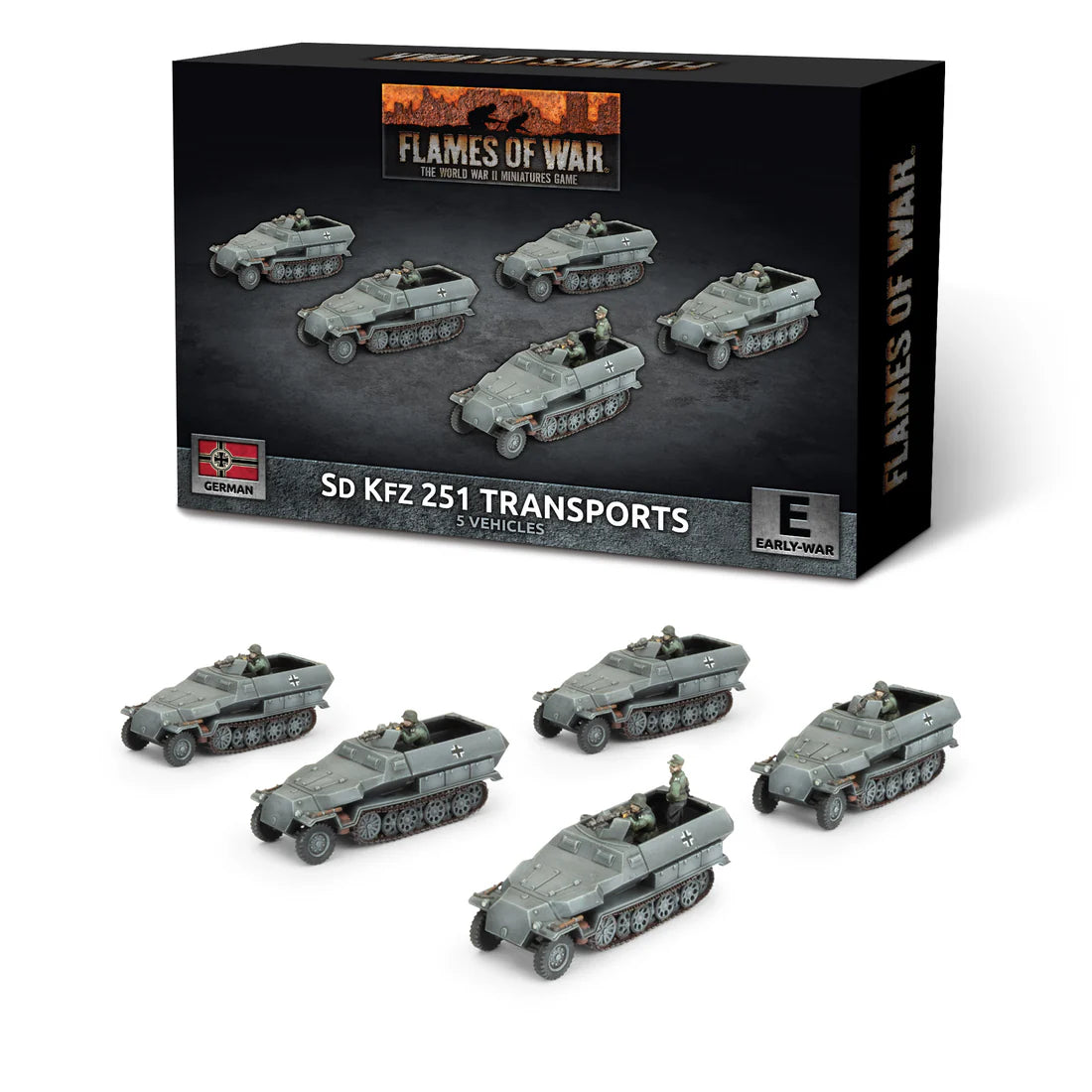 GBX207 Sd Kfz 251 half-track Transport Platoon (x5 Plastic)