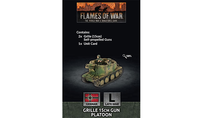 Grille 15cm Gun Platoon (Late War x2 Tanks)