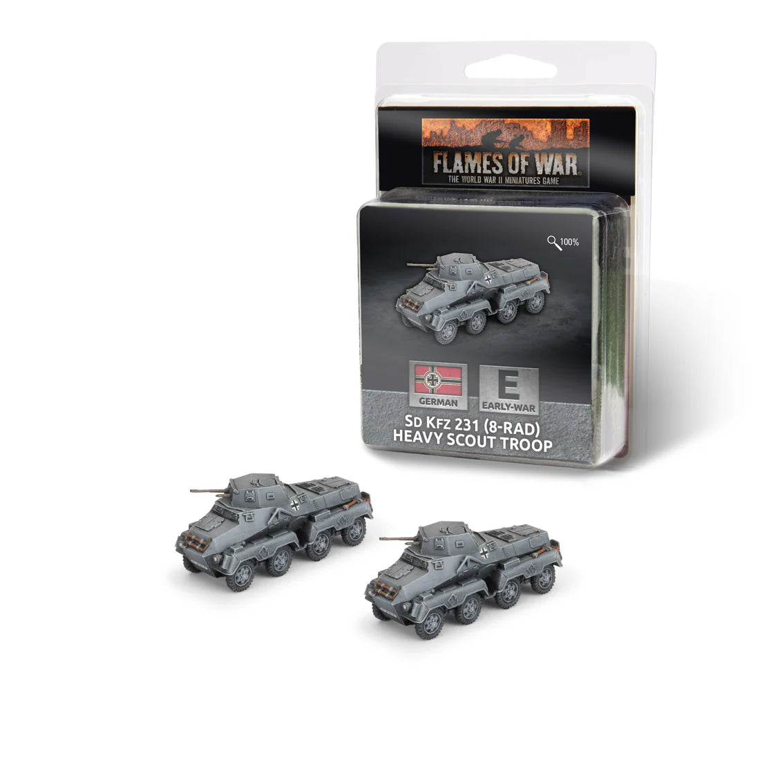GE339 Sd Kfz 231 (8-rad) Heavy Scout Troop (x2)